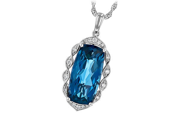 M226-37276: NECK 6.70 LONDON BLUE TOPAZ 6.81 TGW