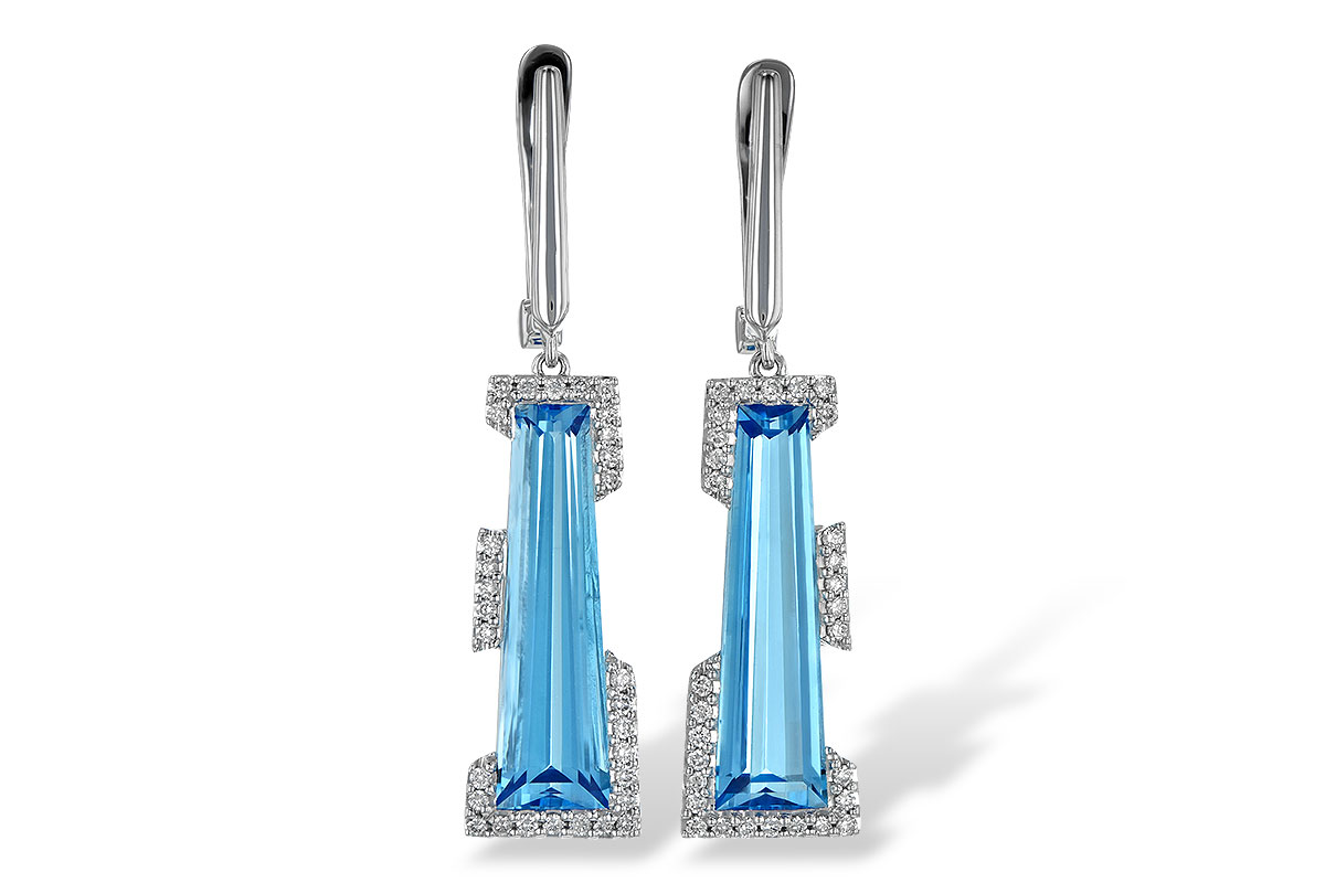 M226-37349: EARR 6.12 TW BLUE TOPAZ 6.33 TGW