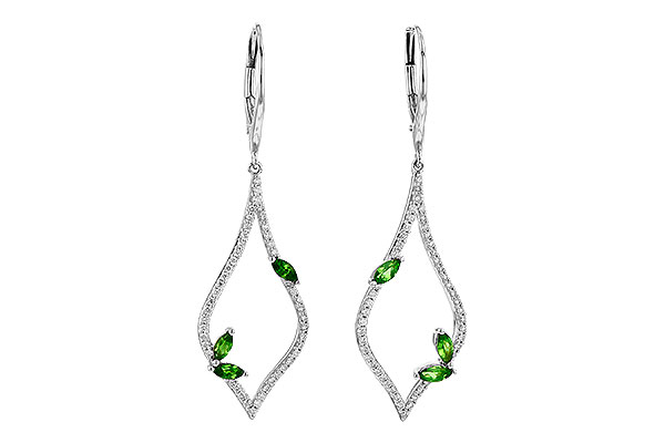 M226-41894: EARR .42 GREEN GARNET .77 TGW