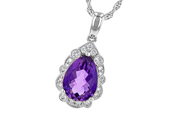 M226-43658: NECKLACE 1.53 AMETHYST 1.68 TGW (10x7 PS)