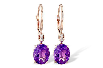 M226-44549: EARR 2.85 TW AMETHYST 2.90 TGW (9x7MM AMY)