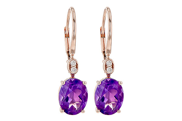 M226-44549: EARR 2.85 TW AMETHYST 2.90 TGW (9x7MM AMY)