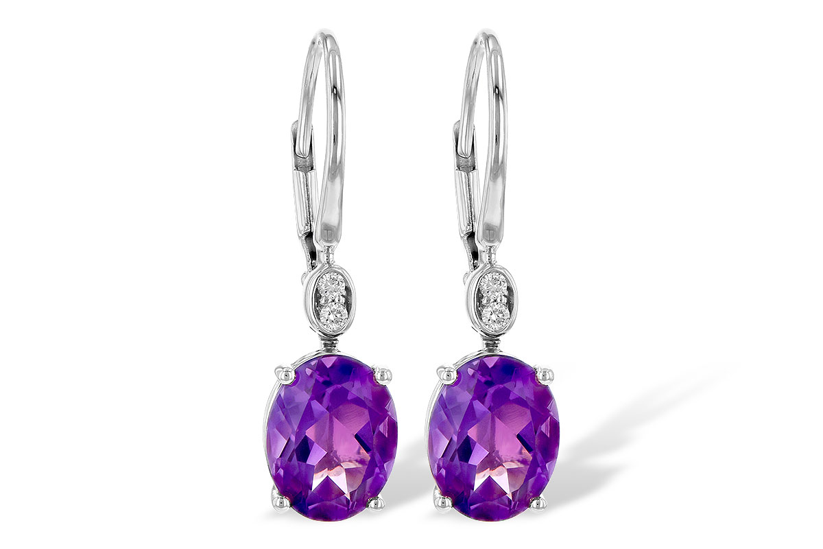M226-44549: EARR 2.85 TW AMETHYST 2.90 TGW (9x7MM AMY)