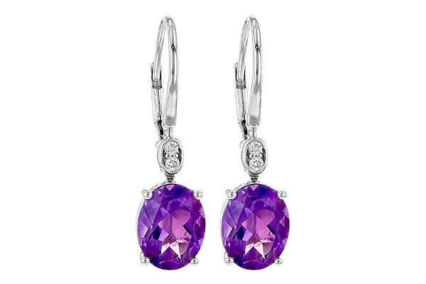 M226-44549: EARR 2.85 TW AMETHYST 2.90 TGW (9x7MM AMY)