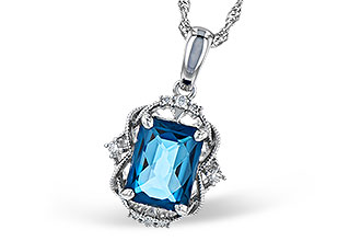 M309-11849: NECK 1.68 LONDON BLUE TOPAZ 1.73 TGW