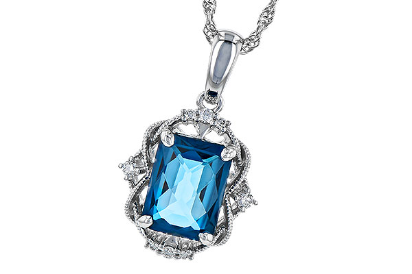 M309-11849: NECK 1.68 LONDON BLUE TOPAZ 1.73 TGW (8x6MM LBT)
