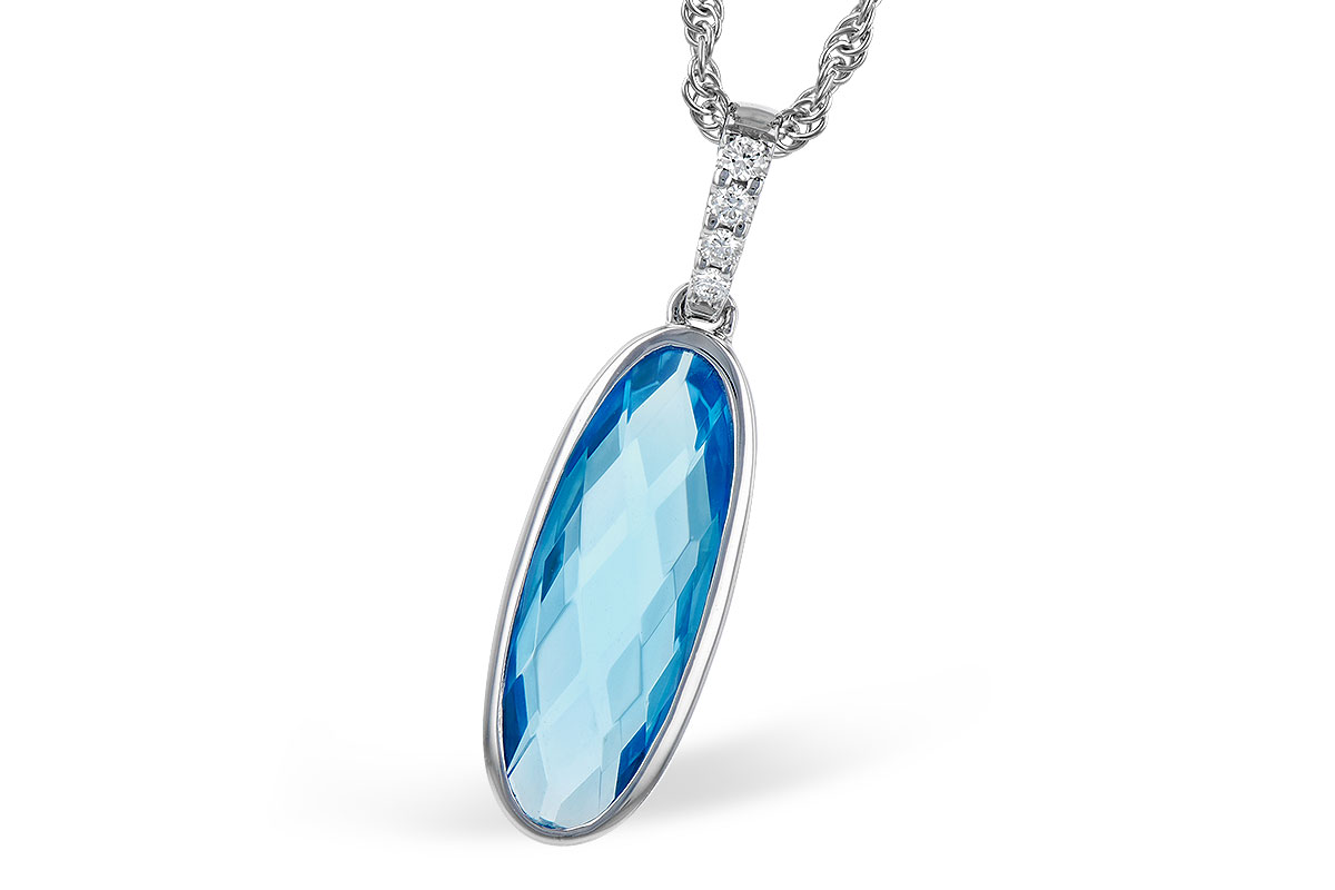 M309-11876: NECK 1.90 BLUE TOPAZ 1.93 TGW