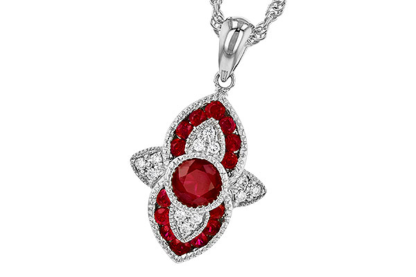 M309-11894: NECK .63 TW RUBY .70 TGW