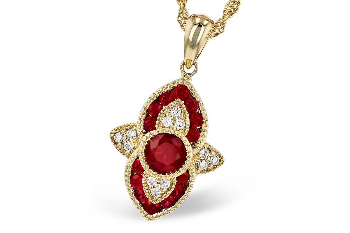 M309-11894: NECK .63 TW RUBY .70 TGW