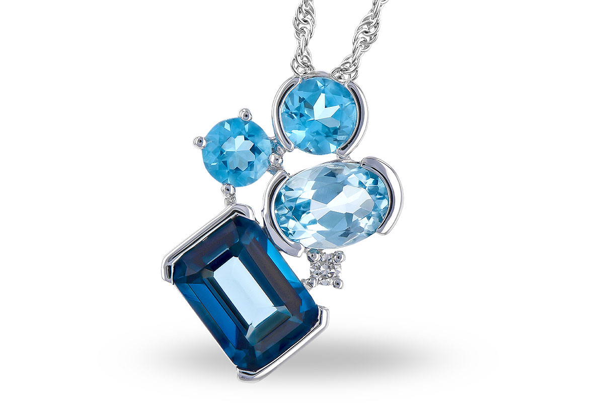 M309-15503: NECK 3.08 BLUE TOPAZ TW 3.11 TGW