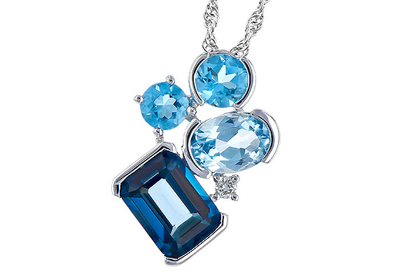M309-15503: NECK 3.08 BLUE TOPAZ TW 3.11 TGW