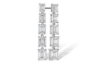 M310-00994: EARRINGS 1.90 TW EMERALD CUTS