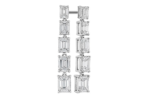 M310-00994: EARRINGS 1.90 TW EMERALD CUTS