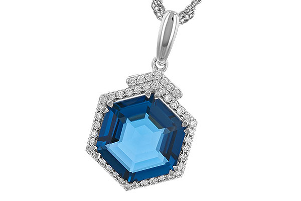 M310-03694: NECK 3.94 TW LONDON BLUE TOPAZ 4.12 TGW
