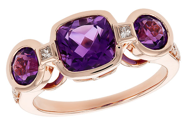 M310-05458: LDS RG 2.25 TW AMETHYST 2.50 TGW (7MM CUSHION)