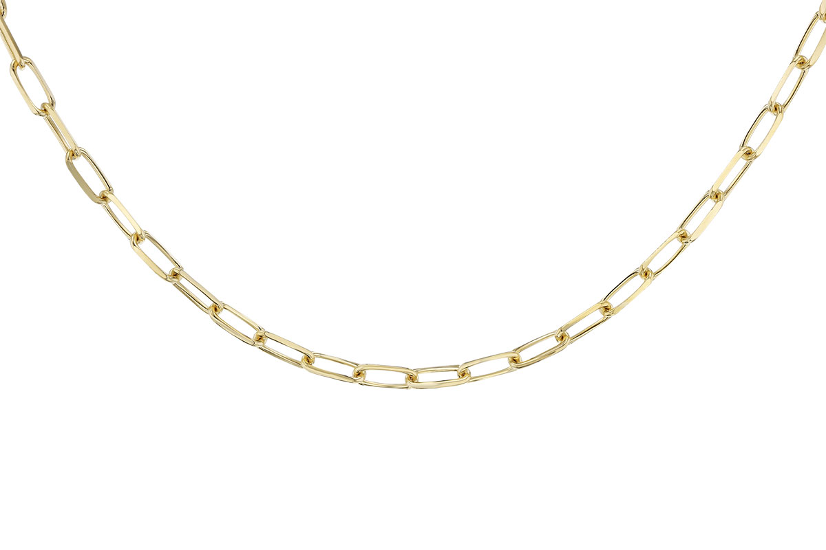 M310-90912: PAPERCLIP LG (7IN, 4.0MM, 14KT, LOBSTER CLASP)