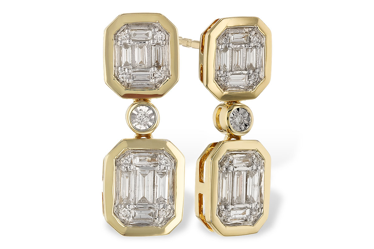 M310-90967: EARRINGS .38 BAG .45 TW