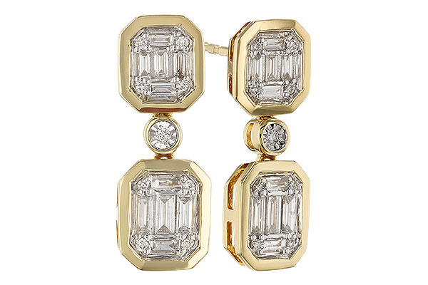 M310-90967: EARRINGS .38 BAG .45 TW