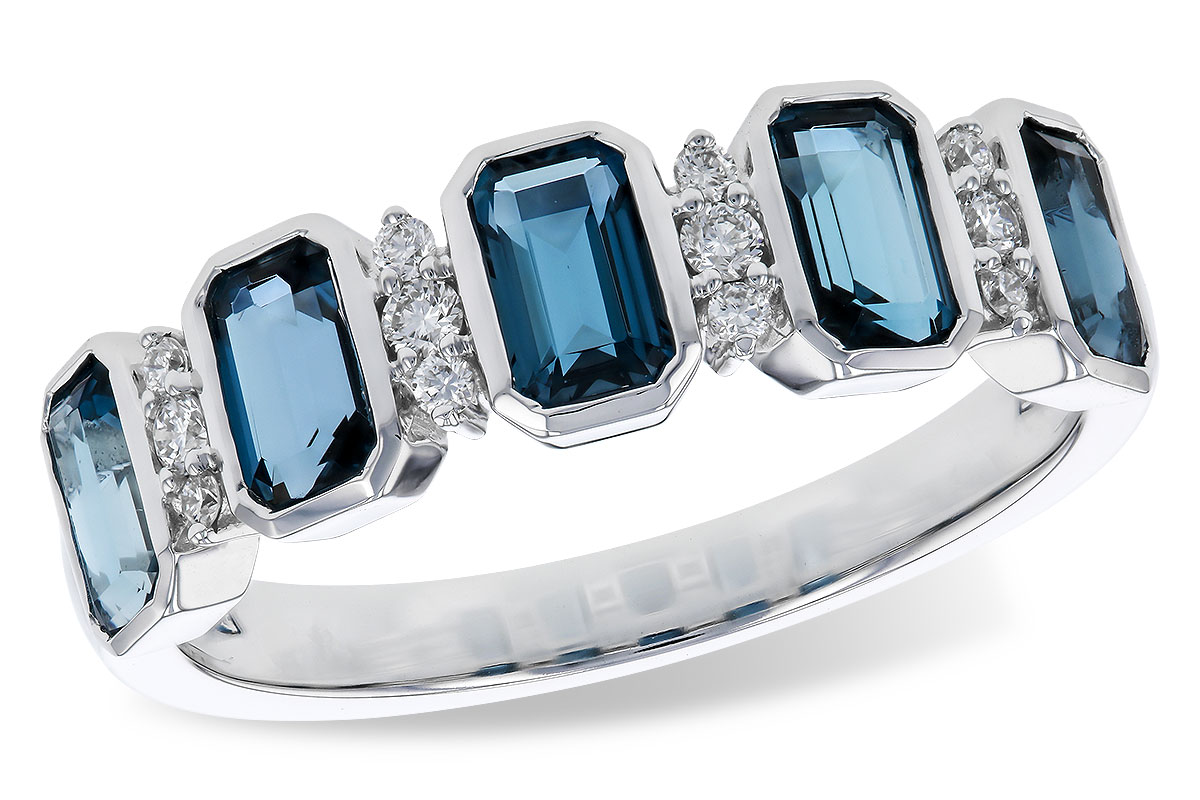 M310-93667: LDS RG 1.46 TW LONDON BLUE TOPAZ 1.58 TGW