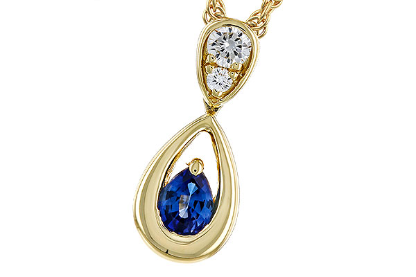 M310-93685: NECKLACE .21 SAPPHIRE .27 TGW (4x3 SAPP)