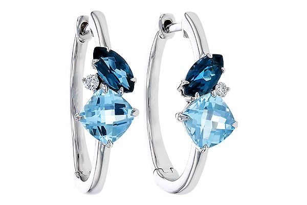M310-94549: EARRINGS 1.82 TW BLUE TOPAZ 1.86 TGW