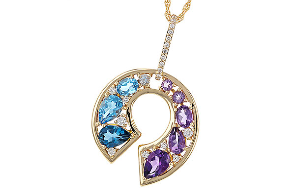 M310-94594: NECKLACE 1.77 SEMI-PREC (AMY & BT) 1.90 TGW