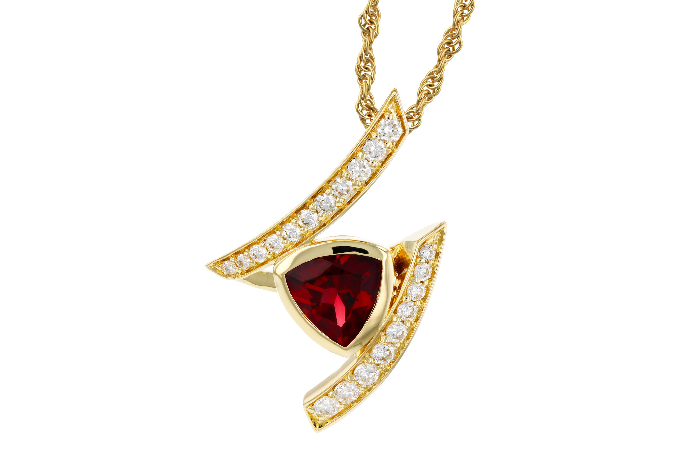 M311-84594: NECKLACE .84 GARNET 1.03 TGW (6MM GAR)